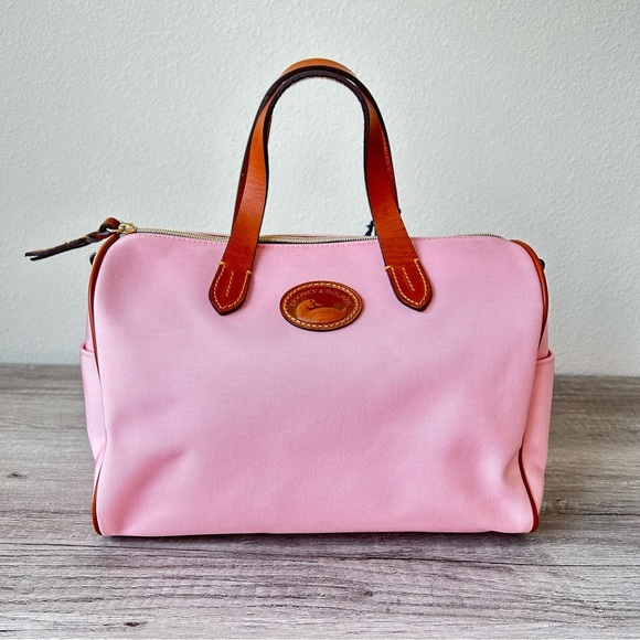 Dooney & Bourke Handbags - Nwt Dooney & Bourke Pink Canvas Olivia Satchel with Shoulder Strap